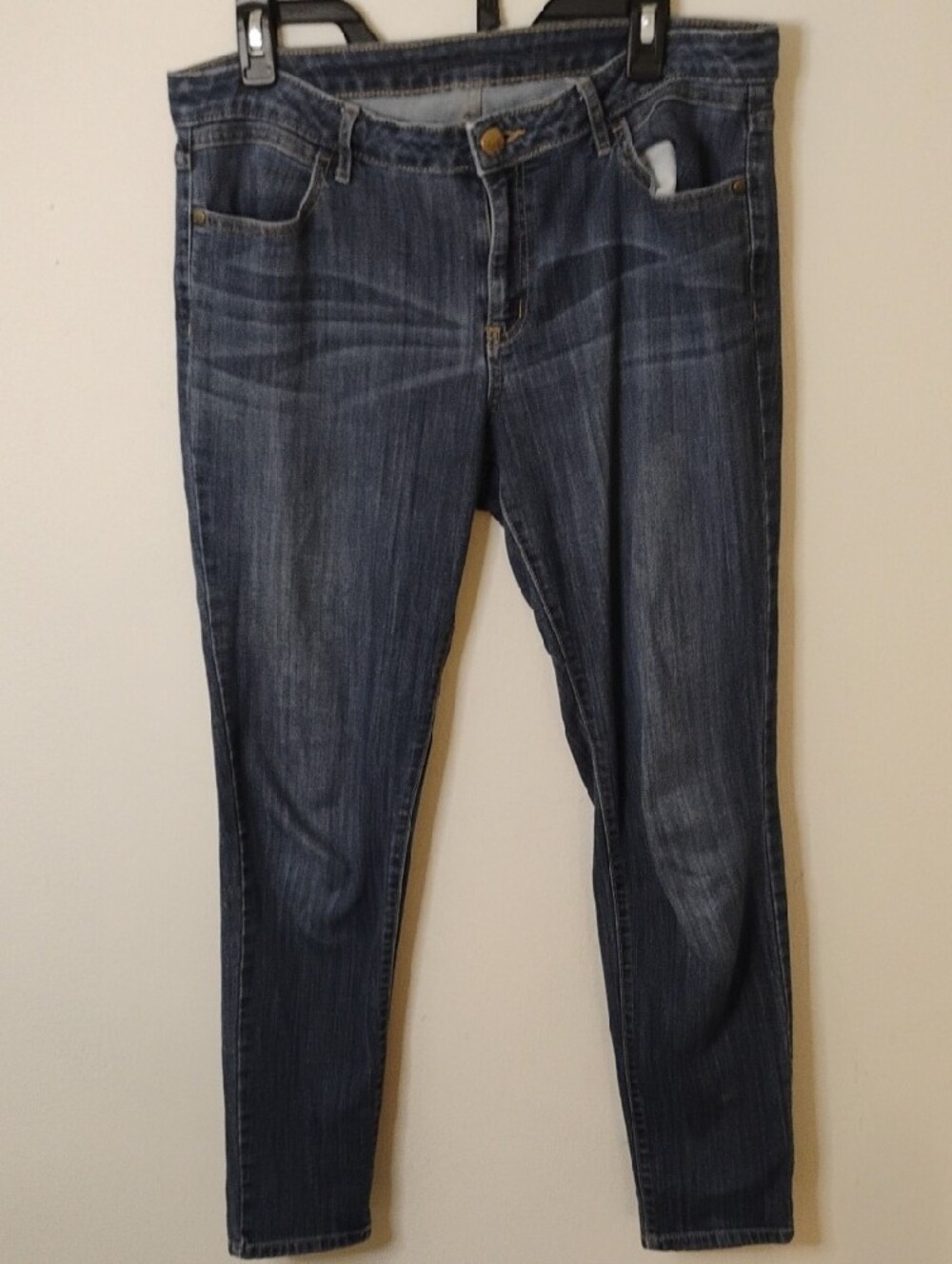 Simply Vera Vera Wang Women's Dark Blue Skinny Jeans Size 10 - Picture 5 of 5